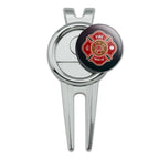 Graphics & More Firefighter Fire Rescue Maltese Cross Golf Divot Repair Tool And Ball Marker