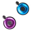 Rekata 2 Pack Aluminum Bike Bell, Loud Sound Bicycle Bell Adults Kids Girls Boy (Blue + Purple)