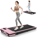 Under Desk Treadmill, Expert Of Wooden Walking Pad, Walking Jogging Machine With Remote Control, Installation-Free
