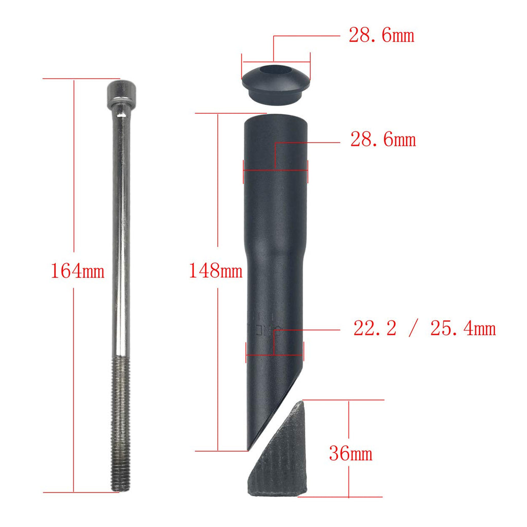 Bnvb Aluminum Alloy Bike Fork Stem Quill Riser Extender Extension Road Mountain Bicycle Stem Head Up Raiser Handlebar Riser Adap