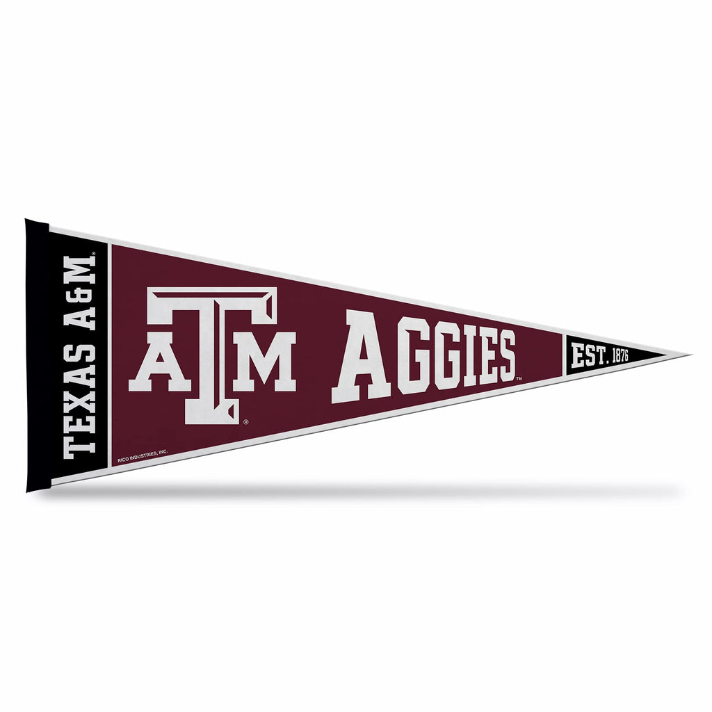 Rico Industries Ncaa Texas A&M Aggies Exclusive 12'' X 30'' Felt Wall D  Cor Pennant - Great For Home/Bed Room/Man Cave D  Cor