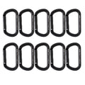 Fusion Climb SUPREME STRAIGHT GATE CARABINER - Lightweight Aluminum, Non-Locking, Key Nose, Oval Shape | CE EN 362 Certified for