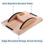 Strongtek Professional Wooden Balance Board, Rocker Board, Wood Standing Desk Accessory, Balancing Board For Under Desk, Anti Sl
