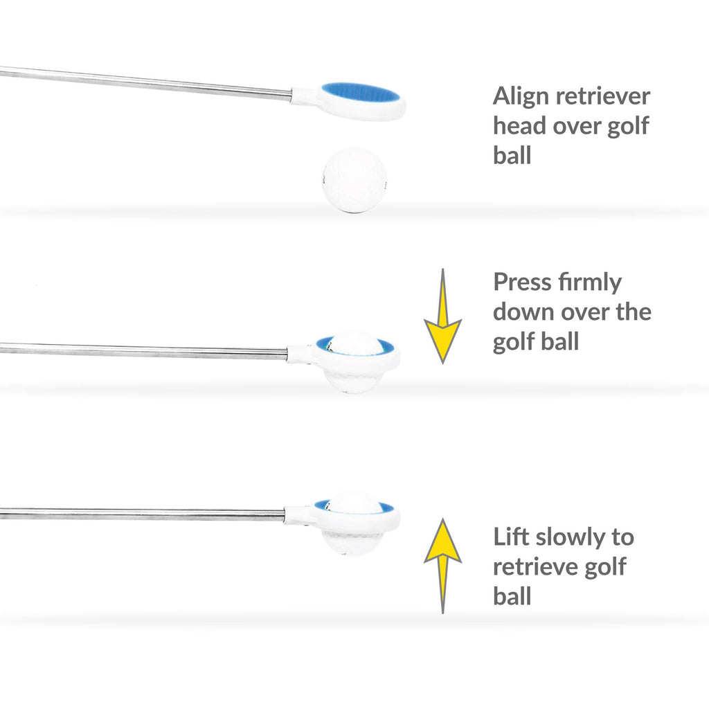 Datrek Ig20203 Igotcha Jawz Golf Ball Retriever, 10' Reach, Blue