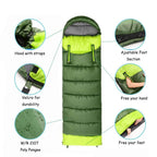 Dlingear 0 Degree Wearable Sleeping Bag For Adults And Kids, Xl Winter Temp Range (32F-59F) 4.3 Lbs Cold Weather Waterproof Slee