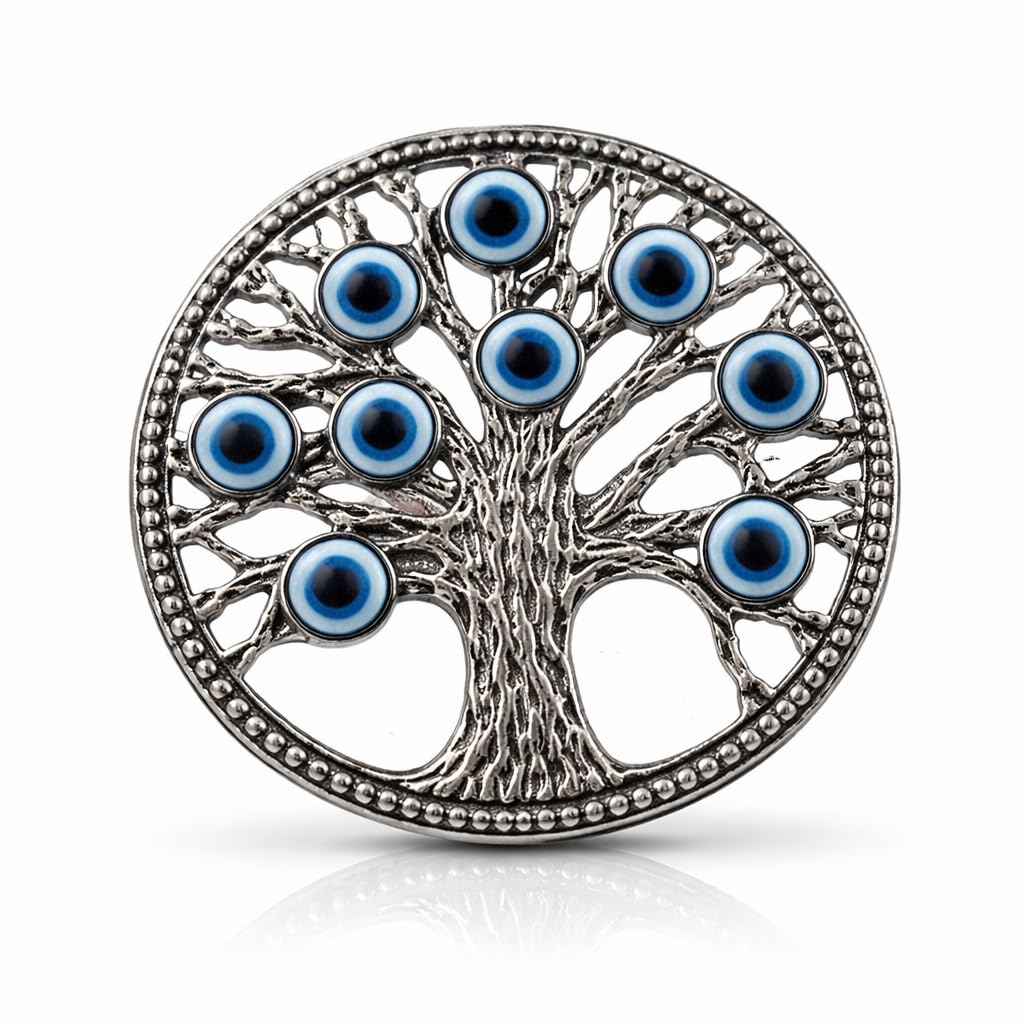 Blue Beads Home & Decor Magnets Turkish Evil Eye Tree Fridge Magnet Refrigerator Sticker  Sign Of Good Luck & Protection Unique