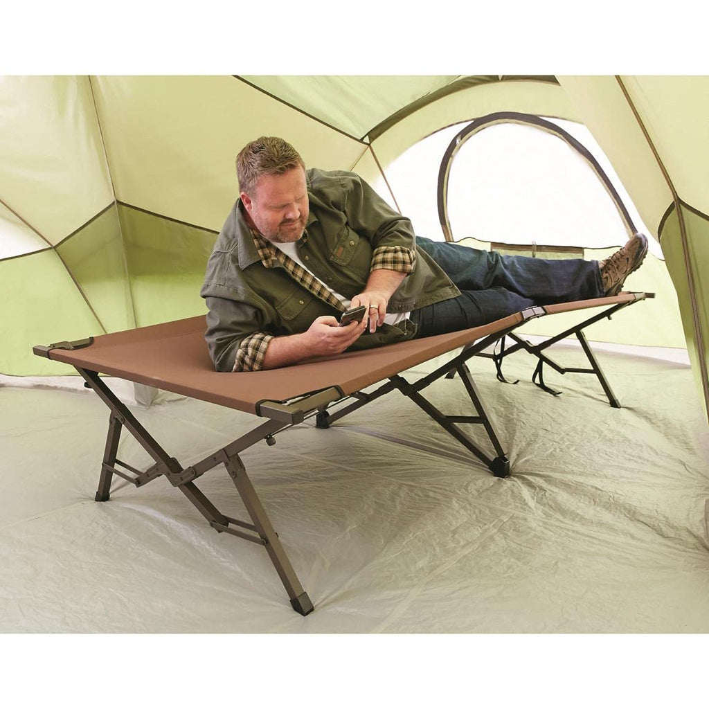 Guide Gear Folding Bed For Camping, Portable Tent Sleeping Cot For Adults, Oversized Heavy Duty, Xl Magnum Cot, 600-Lb. Capacity