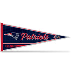 Rico Industries Nfl Football New England Patriots Classic 12'' X 30'' Felt Wall D  Cor Pennant - Great For Home/Bed Room/Man Cav