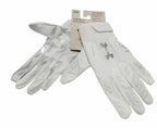 Under Armour Men'S F9 Nitro Novelty Football Gloves, (101) White/Distant Gray/Metallic Silver, Medium