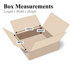 Partners Brand P16104 Flat Corrugated Boxes, 16L X 10W X 4H, Kraft (Pack Of 25)