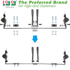10L0L Golf Cart Belts Bracket Kit, 42 In Retractable Seat Belts For Yamaha, Ezgo Txt & Rxv, Club Car Ds, Club Car Perfect