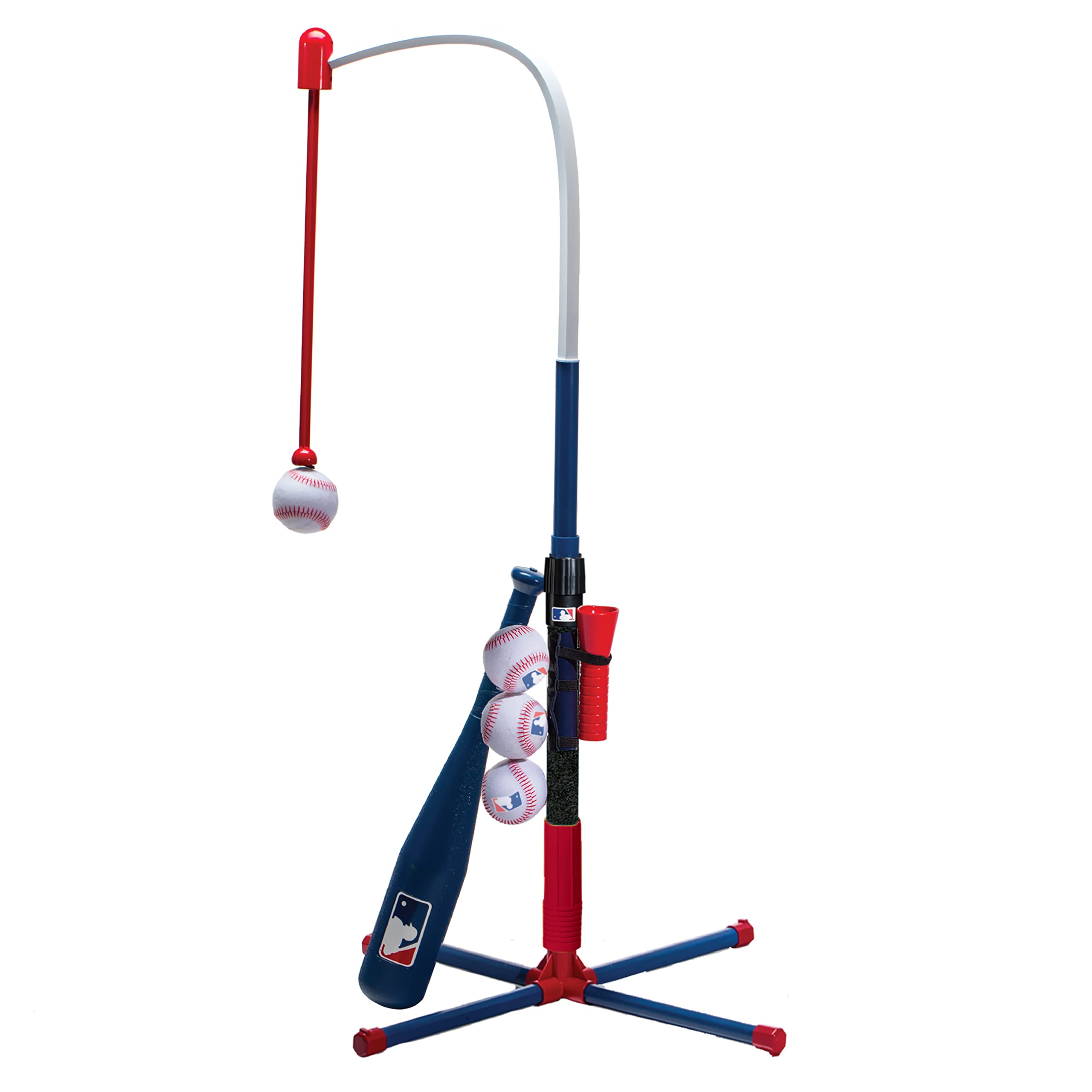 Franklin Sports Kids Batting Tee - Mlb 2-In-1 Grow-With-Me - Adjustable Youth Hitting Tee - Perfect For Teeball And Baseball, Mu