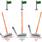 Forenomore Golf Alignment Rods: Magnetic Club Alignment Stick Demonstrates Correct Golf Swing Aim, Golf Training Aid Magnet Lie
