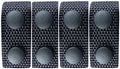 Uncle Mikes Kodra Duty Nylon Web Snap Close Keepers Belt (2 1/4-Inch, Black, Set of 4), One Size (88652)