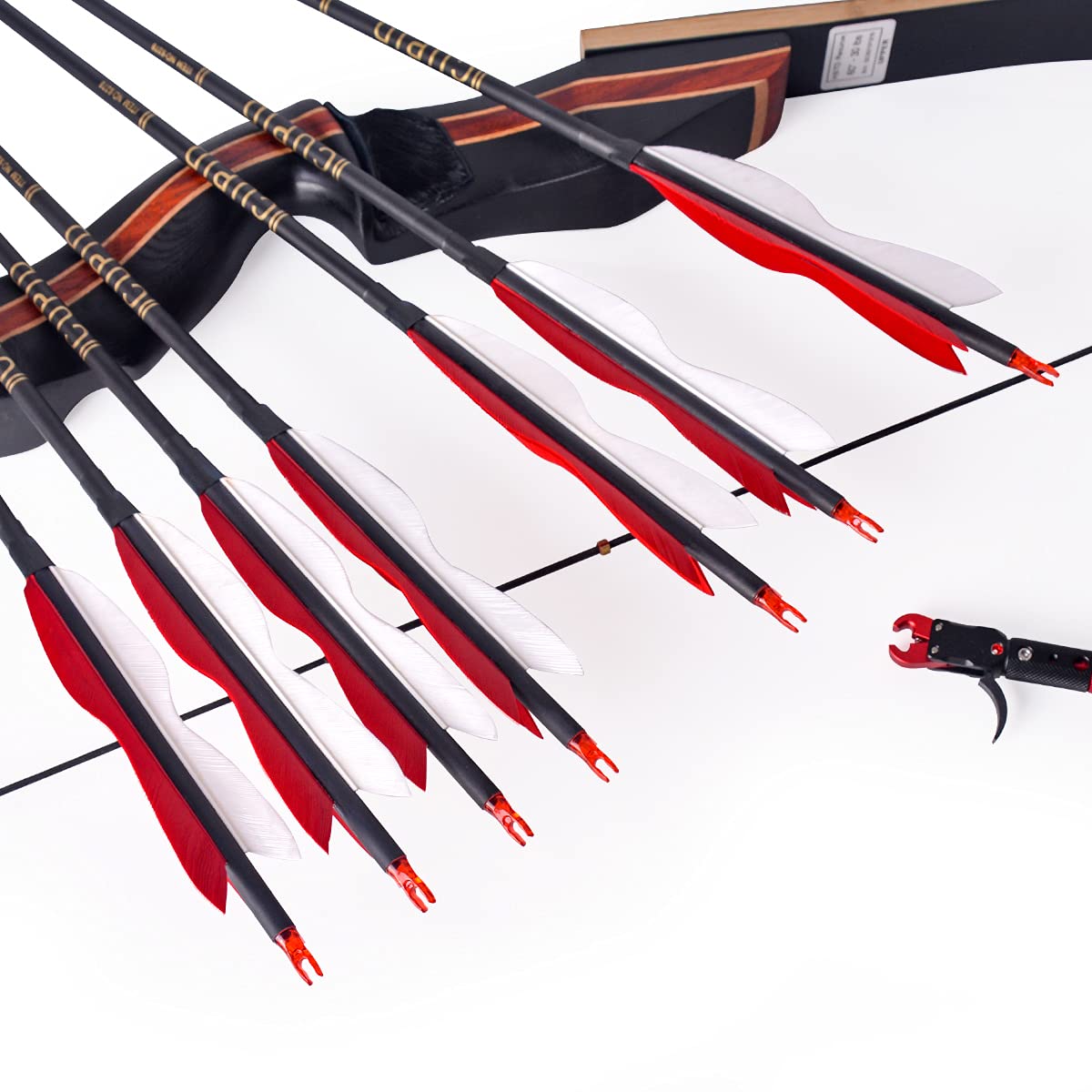 30Inch Carbon Arrow Archery Hunting/Targeting Practice Arrows With 5 Turkey Feathers For Compound Recurve Longbow 12Pack