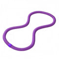 MERISHOPP Silent WaistTraining Hoop Cushioned Exercise Waist Hoop Flexible Spring Structure Springy, Purple, 2.9LB Beginner