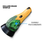 Zink Calls Mallard Drake Whistle Polycarbonate Durable Versatile Realistic Hunting Duck Game Call - Detailed Carving & Easy-Blow
