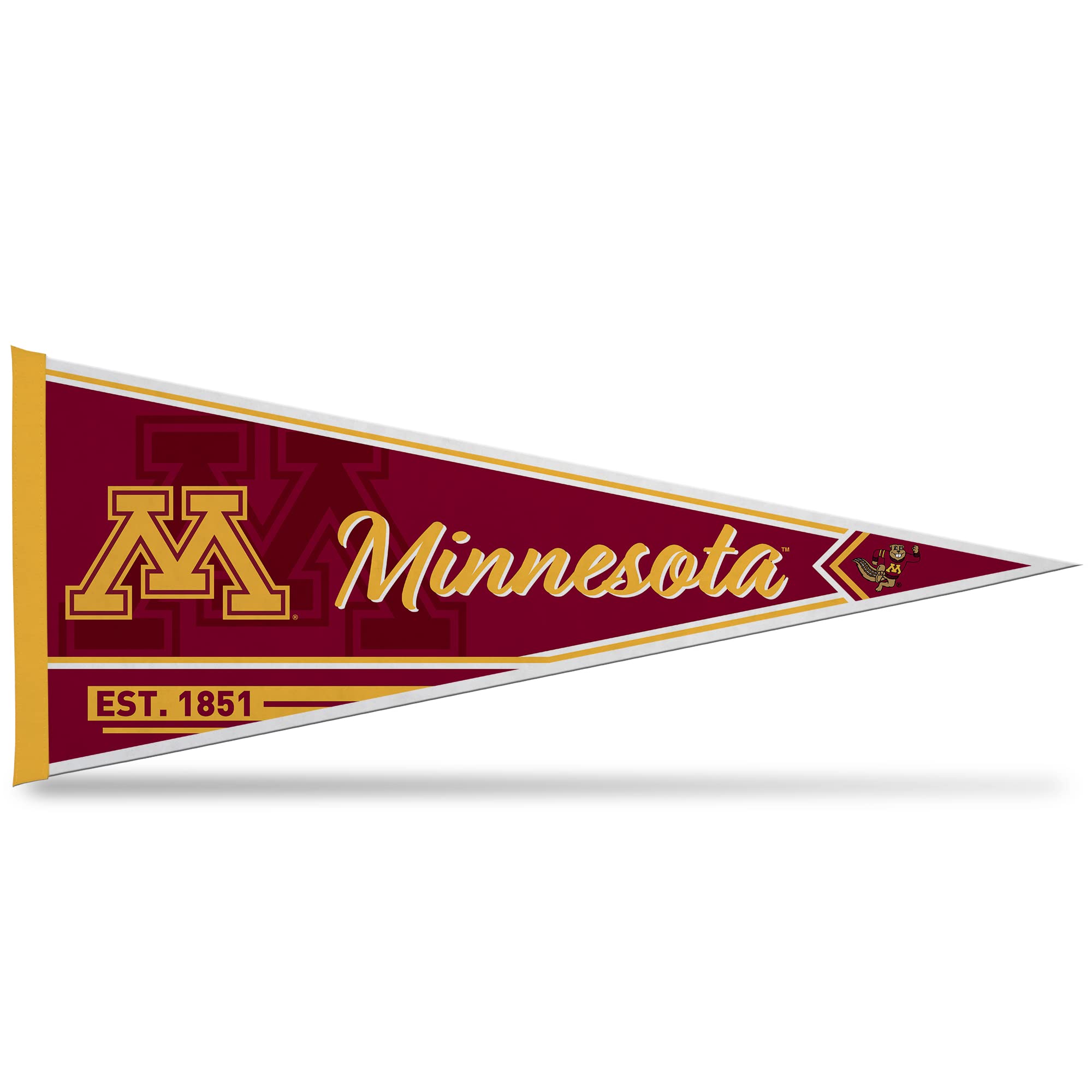 Rico Industries Ncaa Minnesota Golden Gophers Classic 12'' X 30'' Felt Wall D  Cor Pennant - Great For Home/Bed Room/Man Cave D