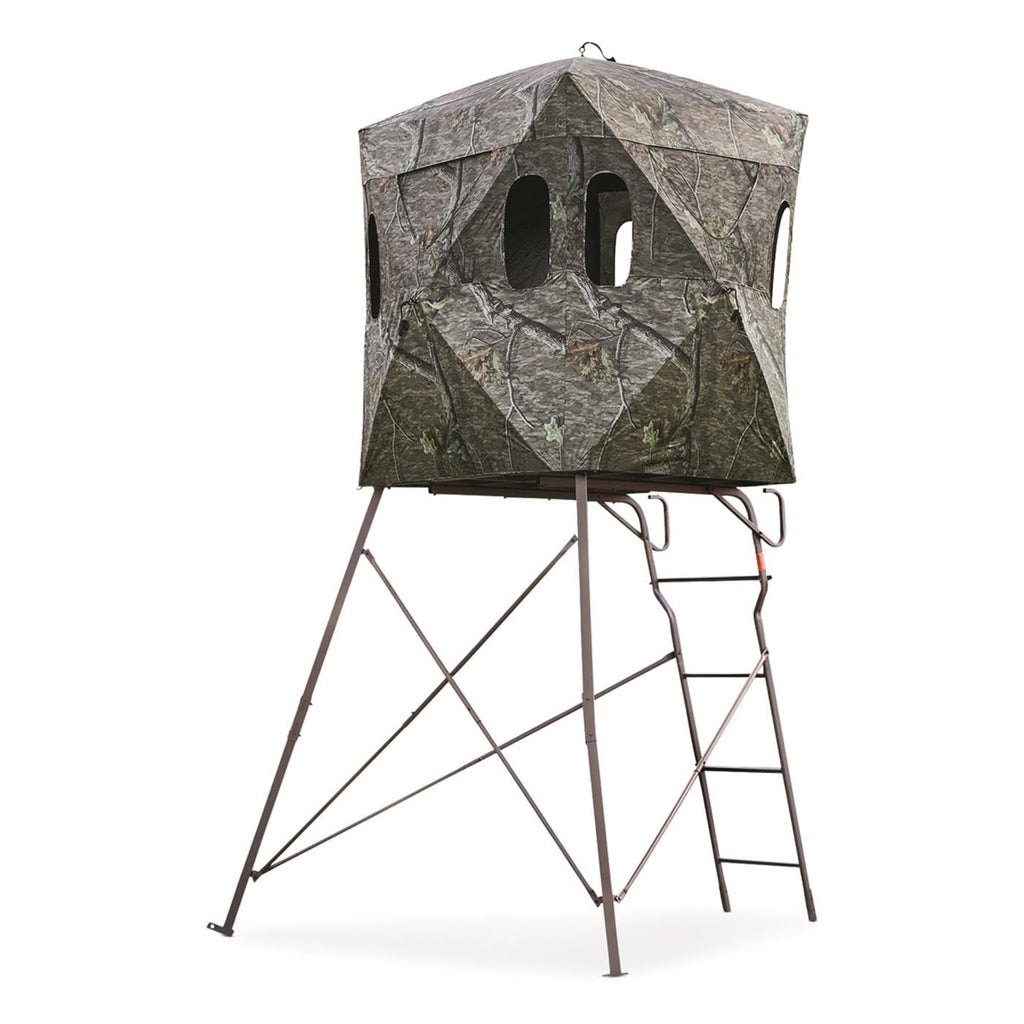 Guide Gear 6 Foot Tripod Hunting Tower Blind, 2-Man Stand Elevated, Hunting Gear Equipment Accessories, 4 By 4