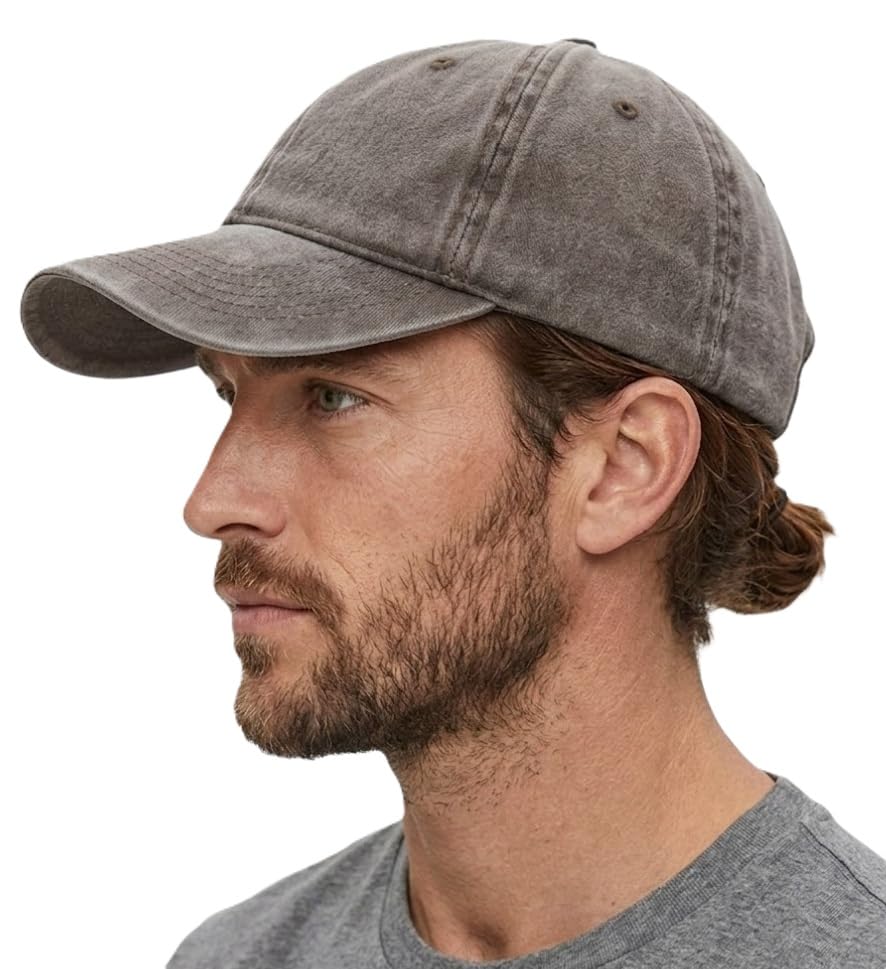 Alexvyan Plain Brown Unisex Breathable Sport Head Baseball Cap With Adjustable Strap In Summer For Men And Boy