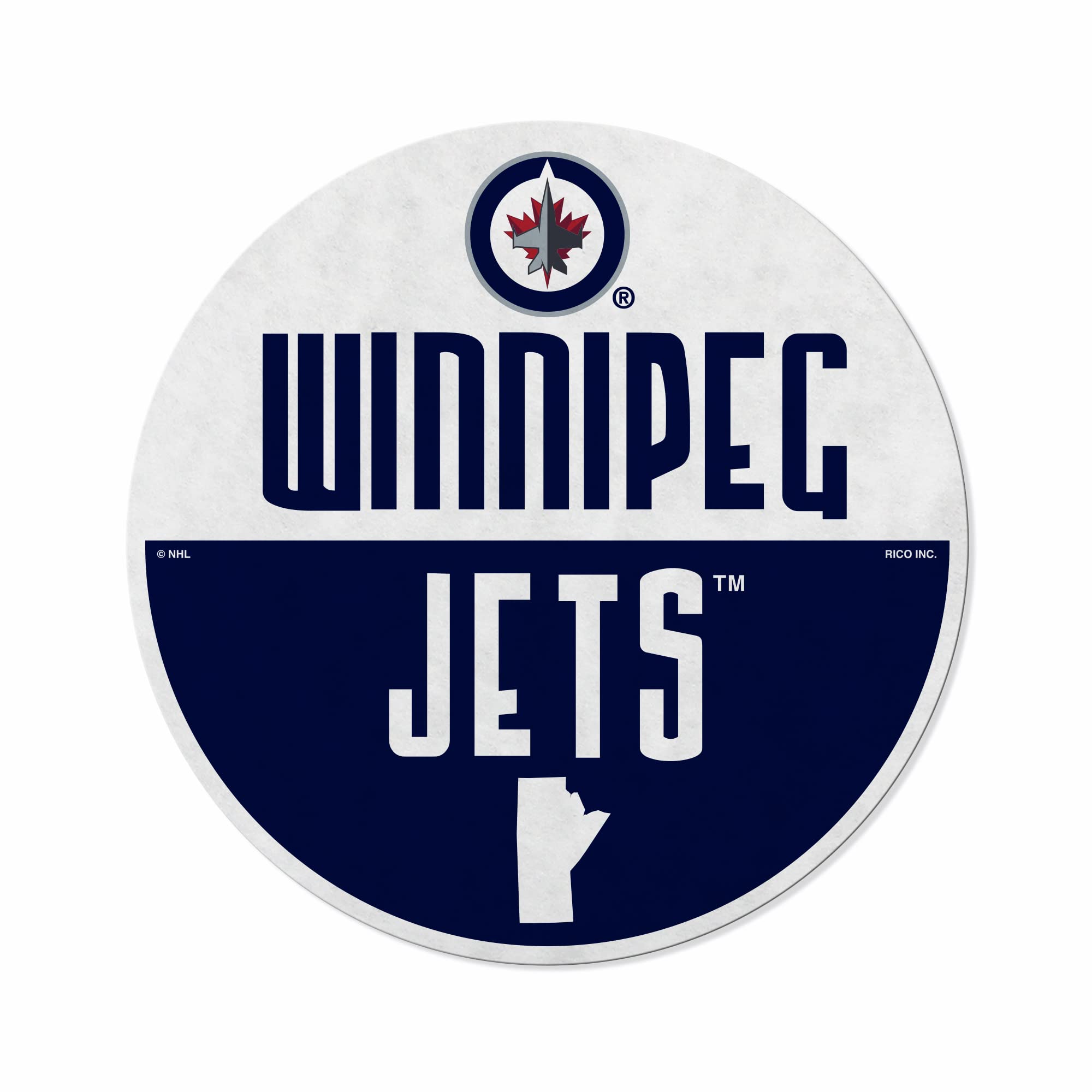 Rico Industries Nhl Winnipeg Jets Classic Shape Cut Pennant - Home And Living Room D  Cor - Soft Felt Ez To Hang
