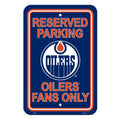 Fremont Die NHL Edmonton Oilers Team Sign, 12 x 18, Reserved Parking Sign