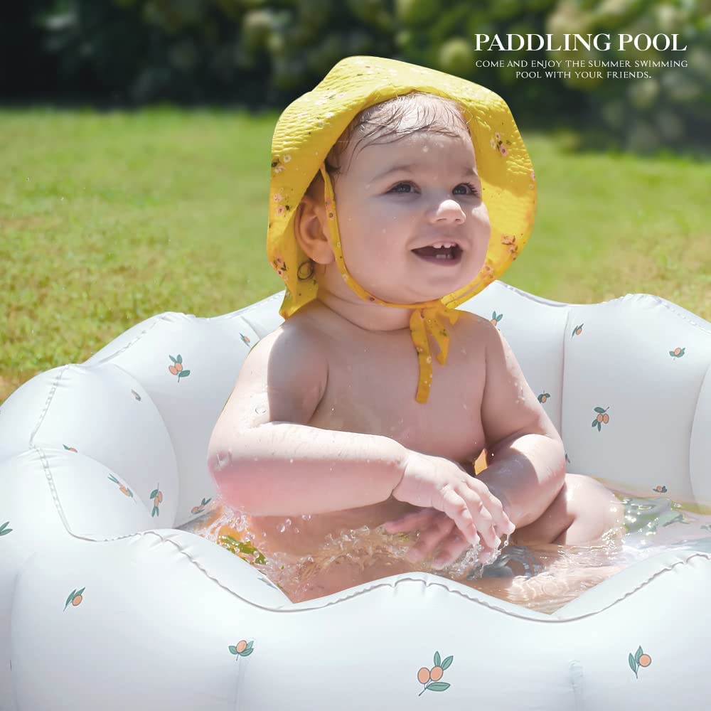 Airswim Inflatable Baby Pool, Portable Paddling Baby Swimming Pool, Toddlers For Ages 0-3 Years Girls And Boys, Indoor& Outdoor,