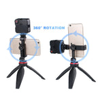 Arnarkok Metal Phone Tripod Mount W Rotatable Cold Shoe,360 Rotation  Tilt Angle,Compatible With Iphone Cell Phone Tripod Mount