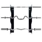Luwint Barbell Holder Wall Mount, Horizontal 3 Weight Bar Storage Rack