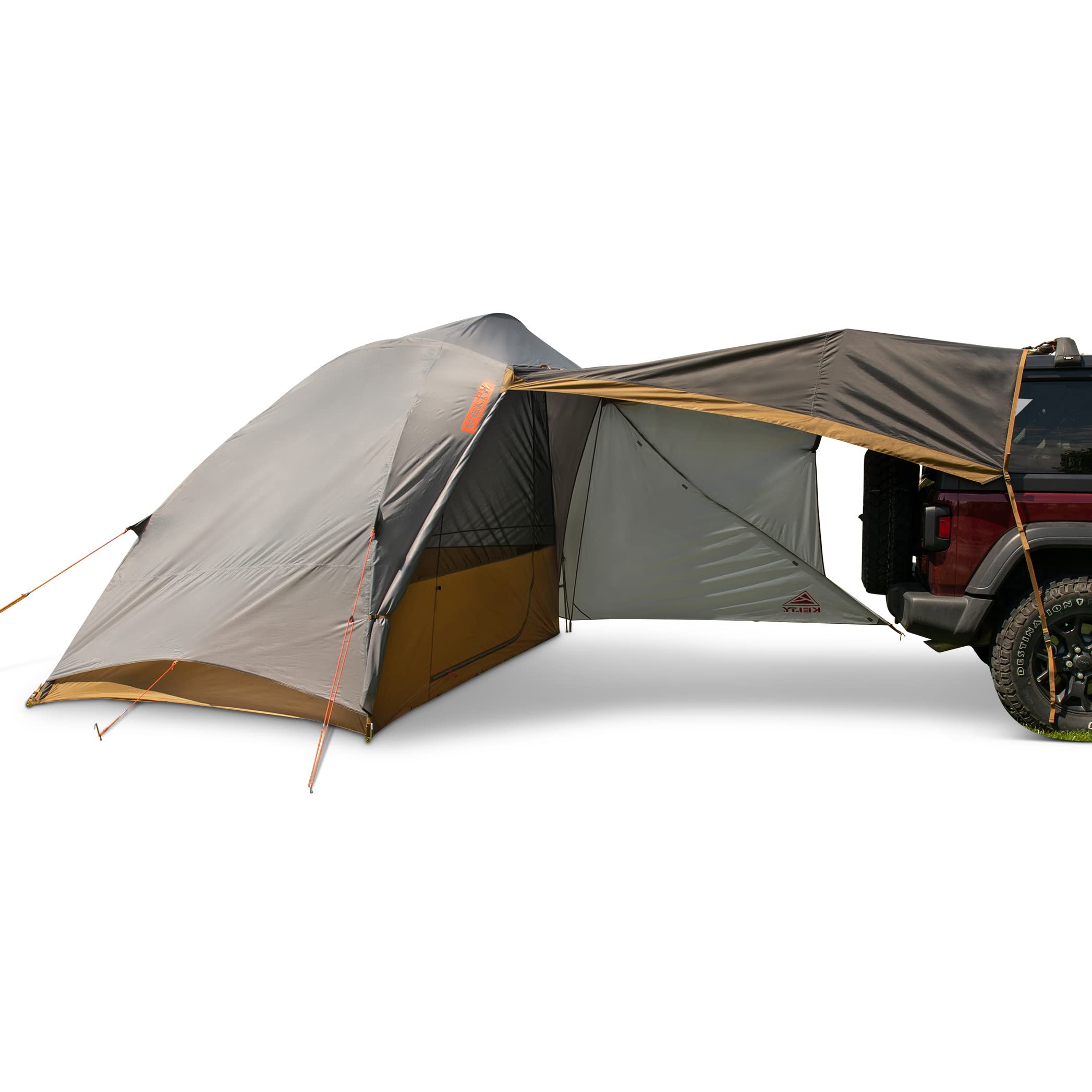 Kelty Caboose 4P Tent and Vehicle Awning Shelter, Universal Attachment for Vans, Trucks, SUVs, Standing Height Door, Massive Ves