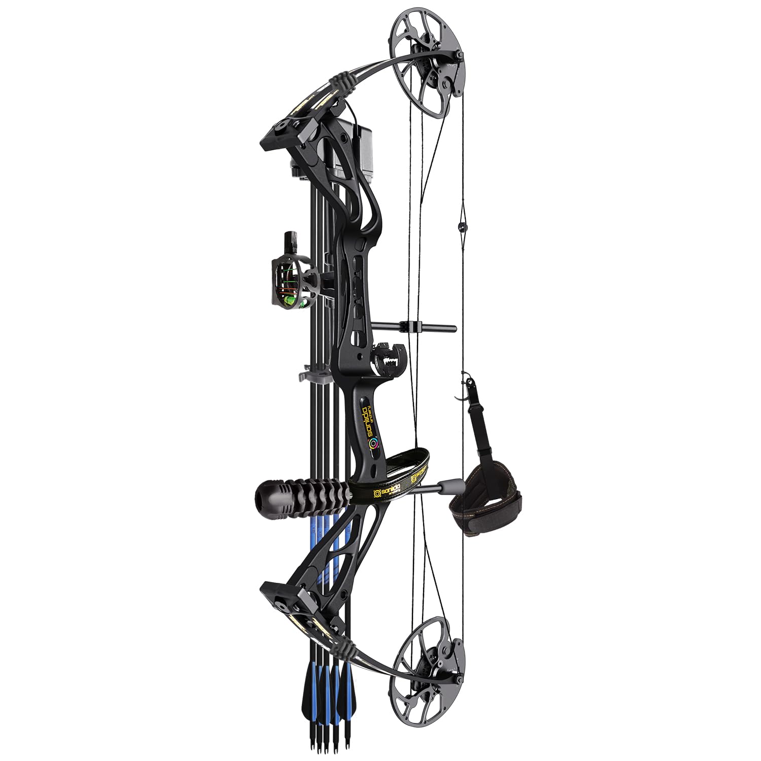 Sanlida Archery Dragon X8 RTH Compound Bow Package for Adults and Teens,18   -31    Draw Length,0-70 Lbs Draw Weight,up to IBO 3