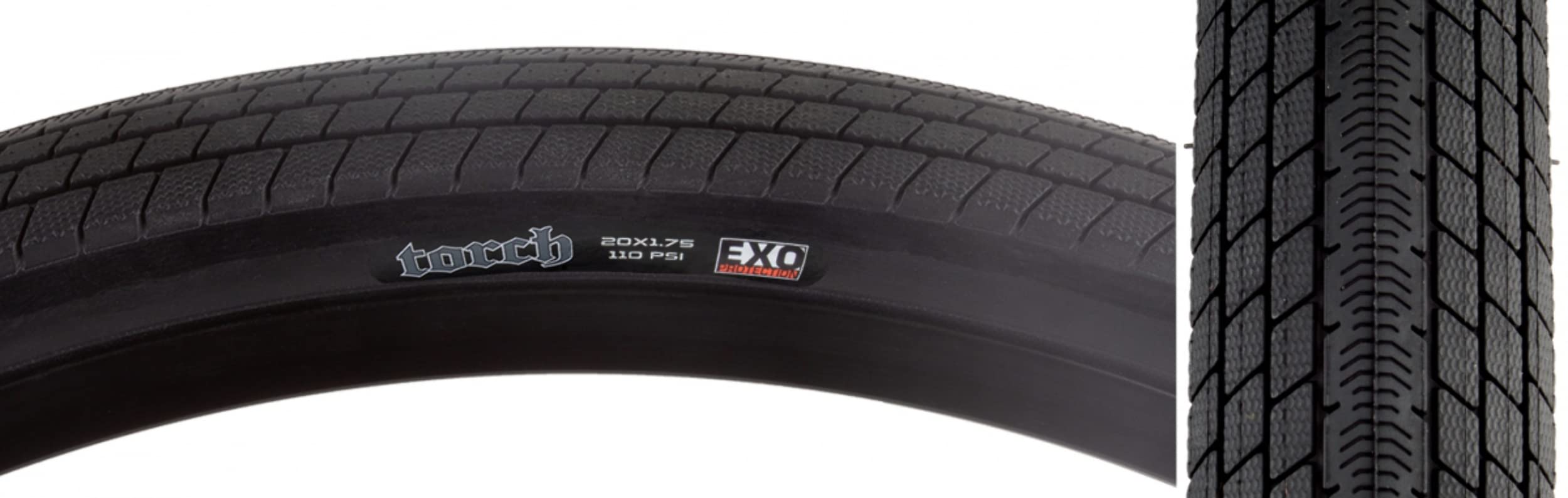 Maxxis Torch 20X1.75 120 Tpi Folding Dual Compound Exo/Tr Tyre - Black, 20 X 1.75 Inches