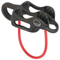 Wild Country Pro Guide Lite Rock Climbing Belay Device with Guide Mode - Gunmetal/Tangerine - One Size