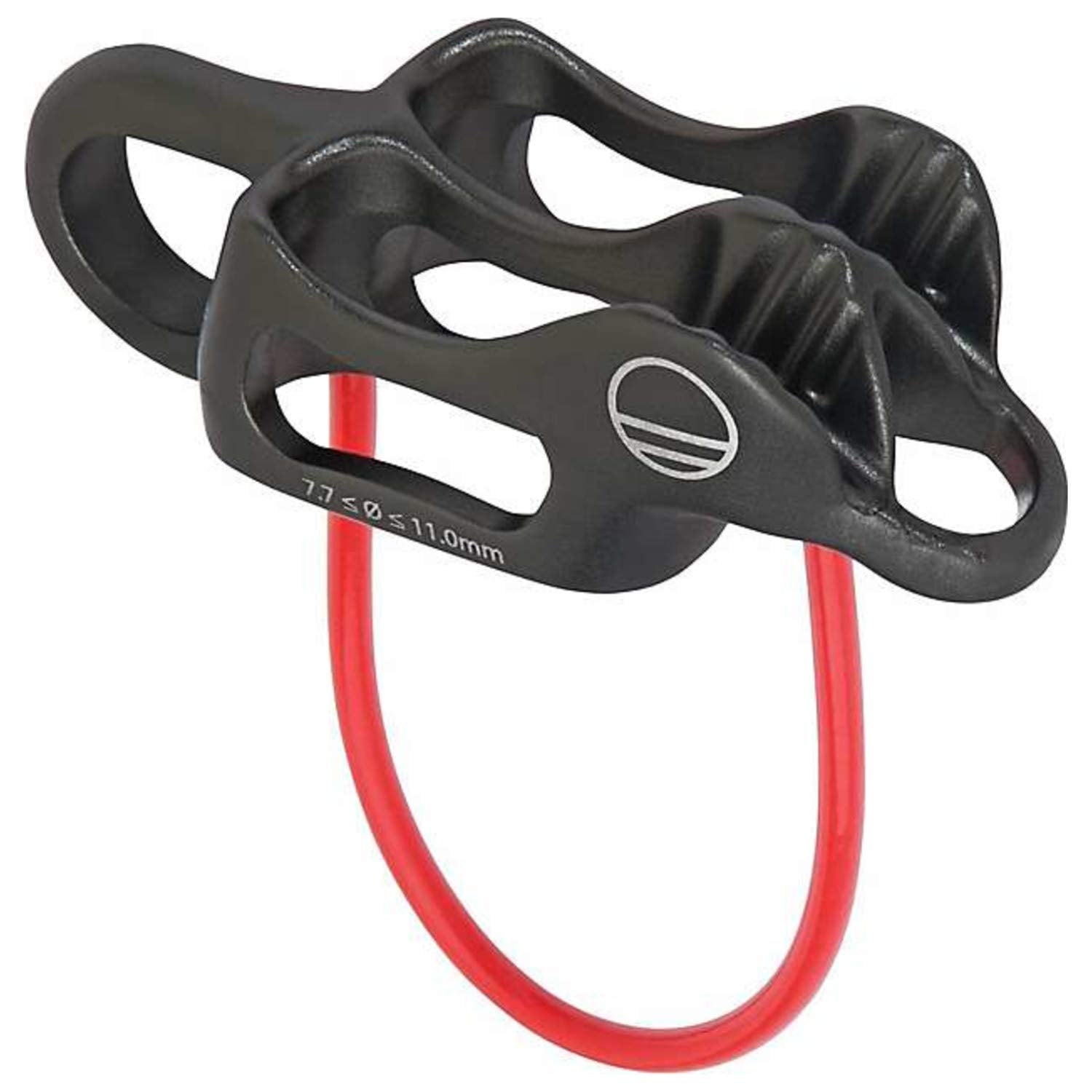 Wild Country Pro Guide Lite Rock Climbing Belay Device with Guide Mode - Gunmetal/Tangerine - One Size