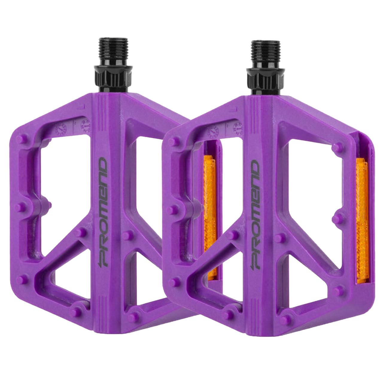 MTB Pedals Mountain Bike Pedals Non-Slip Lightweight Nylon Fiber Bicycle Platform Pedals for BMX MTB 9/16  (Dark Purple)