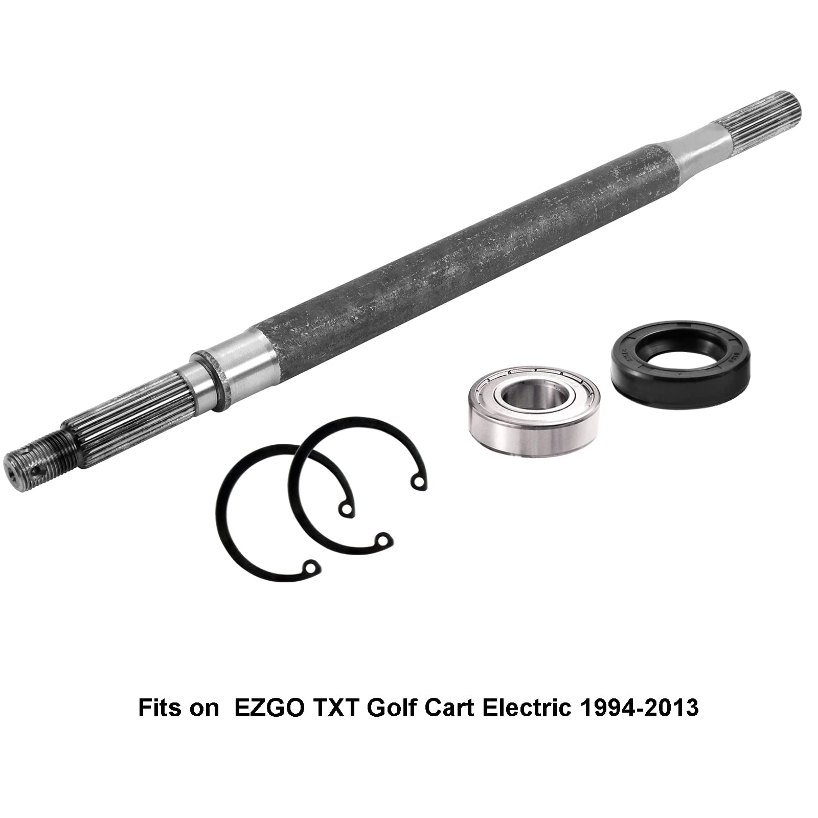 Roykaw Rear Axle Shaft With Bearing Seal Kit For 1994-Up Electric Txt/Medalist, 2005-Up 4/6 Passenger Shuttle, St Express, St Sp