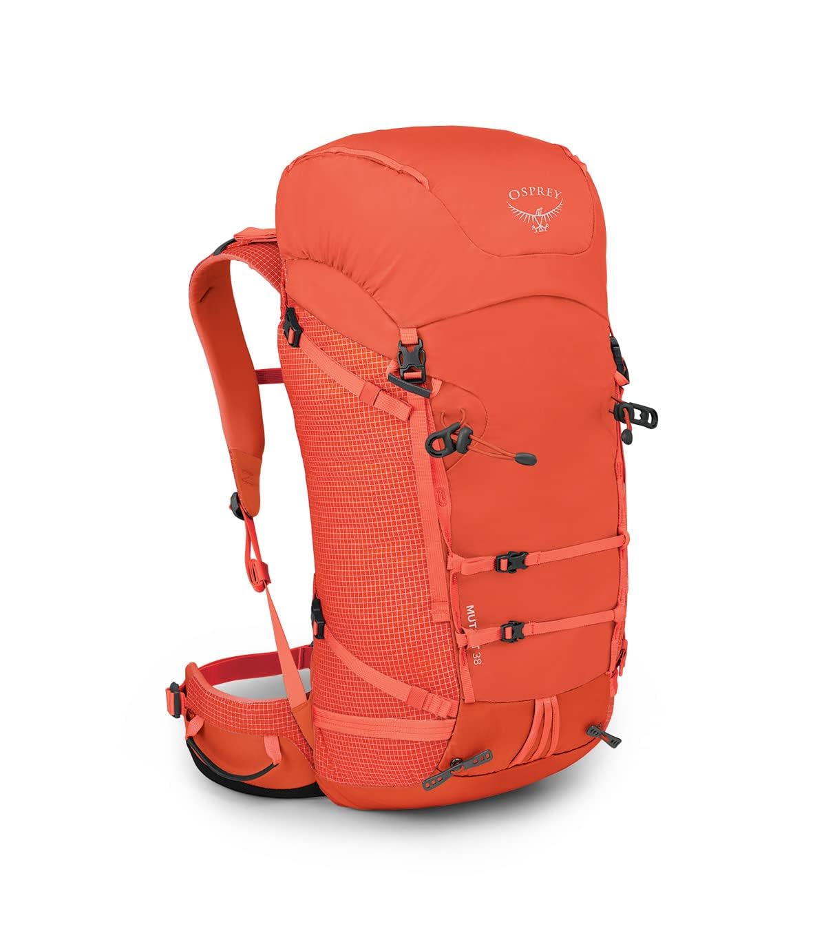 Osprey Mutant 38L Climbing and Mountaineering Unisex Backpack, Mars Orange, M/L