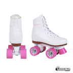 Chicago Girls Rink Roller Skates - Classic High-Top Quad Skates, Padded Ankle Collar, 54mm Urethane Wheels, Adjustable Trucks, I