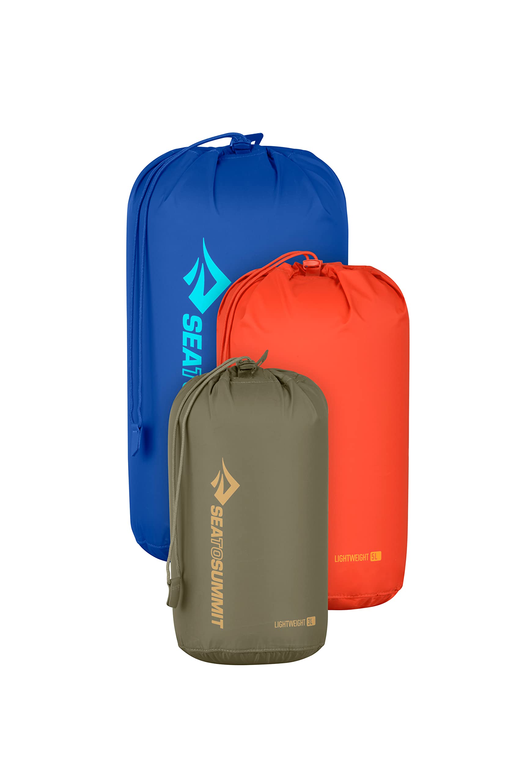 Sea to Summit Lightweight Stuff Sack Set, 3 Liter, 5 Liter, and 8 Liter