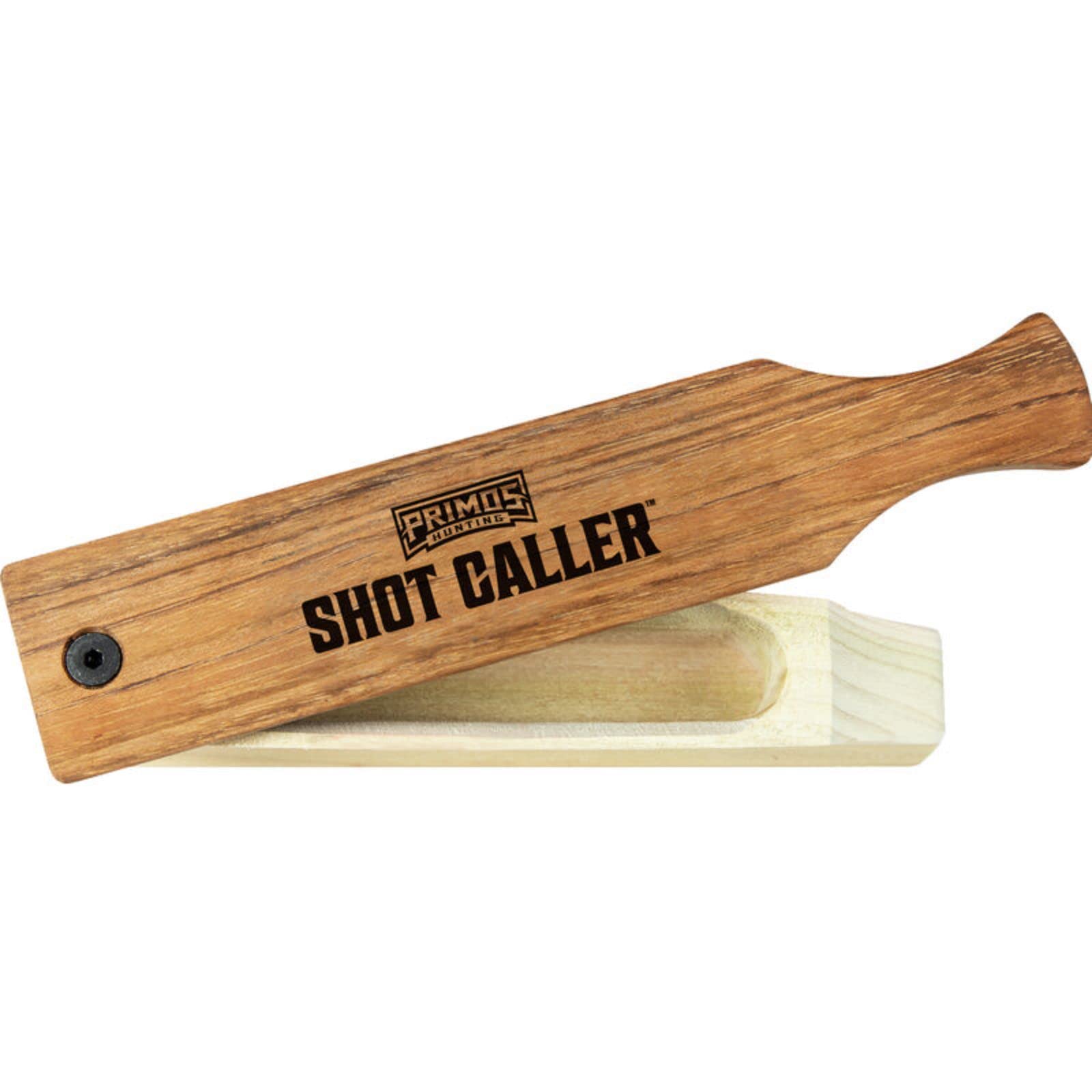 Primos Hunting Shot Caller Double Side Turkey Hunting Box Call, One-Piece Gobbler Call Ps2962