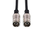 Hosa Mid-503 Serviceable 5-Pin Din To Serviceable 5-Pin Din Pro Midi Cable, 3 Feet
