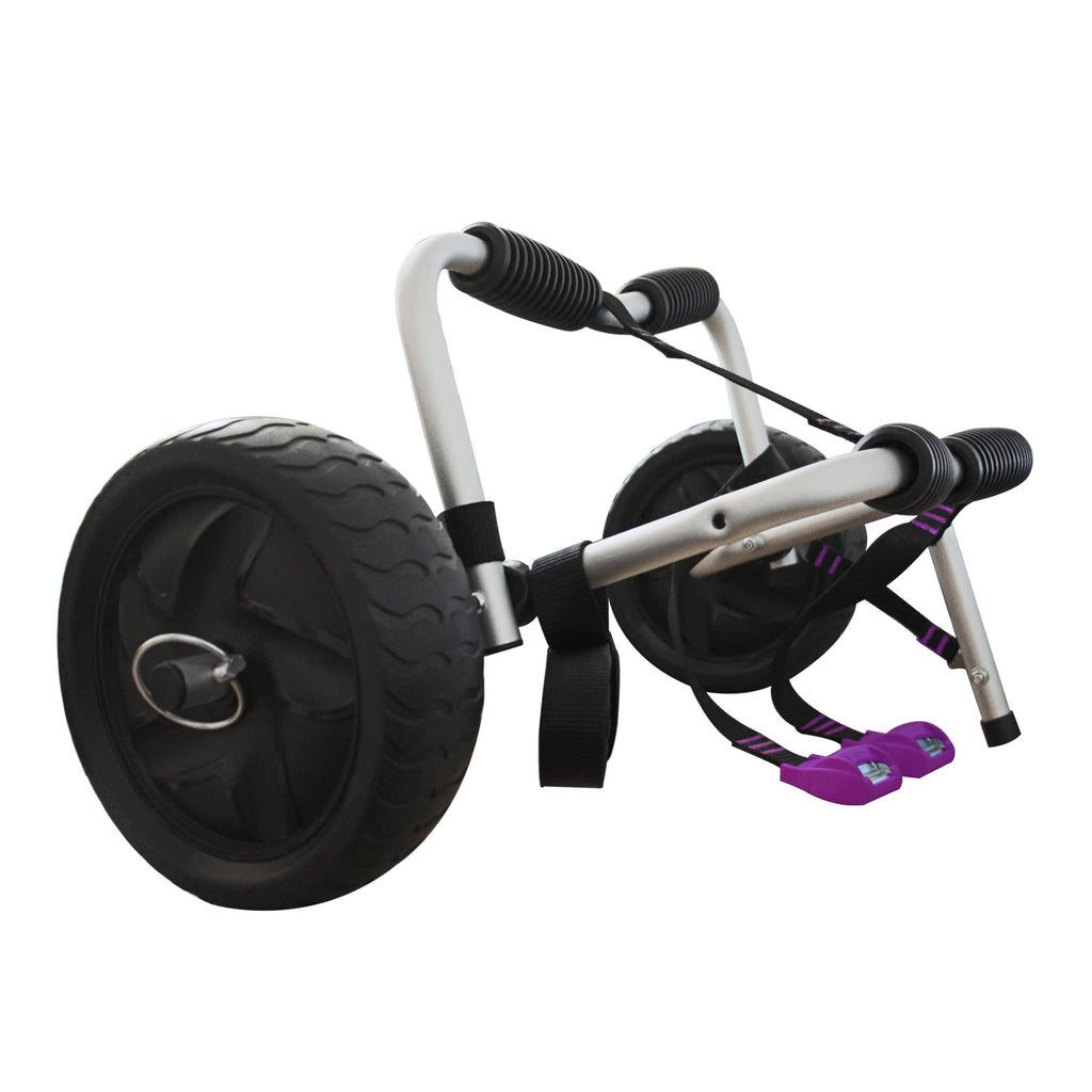 Asmsw Kayak Cart Canoe Paddleboard Sup Trolley Carrier With No-Flat Wheels 100Lbs Capacity