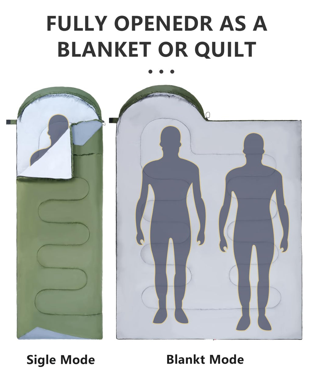 Sleeping Bags For Adults Cold Weather - 20 Degree Big&Tall Size Backpacking Lightweight Waterproof For Girls Boys Mens Teen Wome