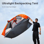 Moon Lence Professional Camping Tent 2 Person Tent Backpacking Tent, Water & Wind Proof Ultralight Equipment For Mountaineering