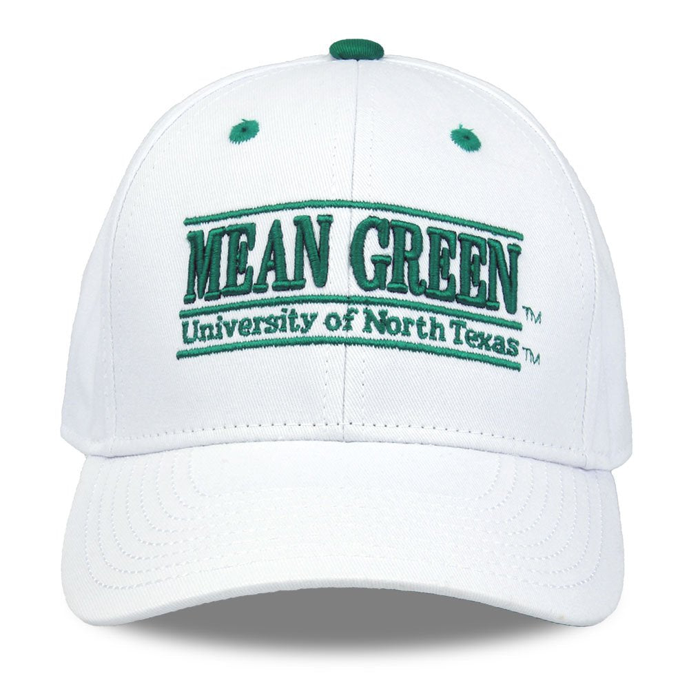 NCAA North Texas Mean Green Unisex NCAA The Game bar Design Hat, White, Adjustable