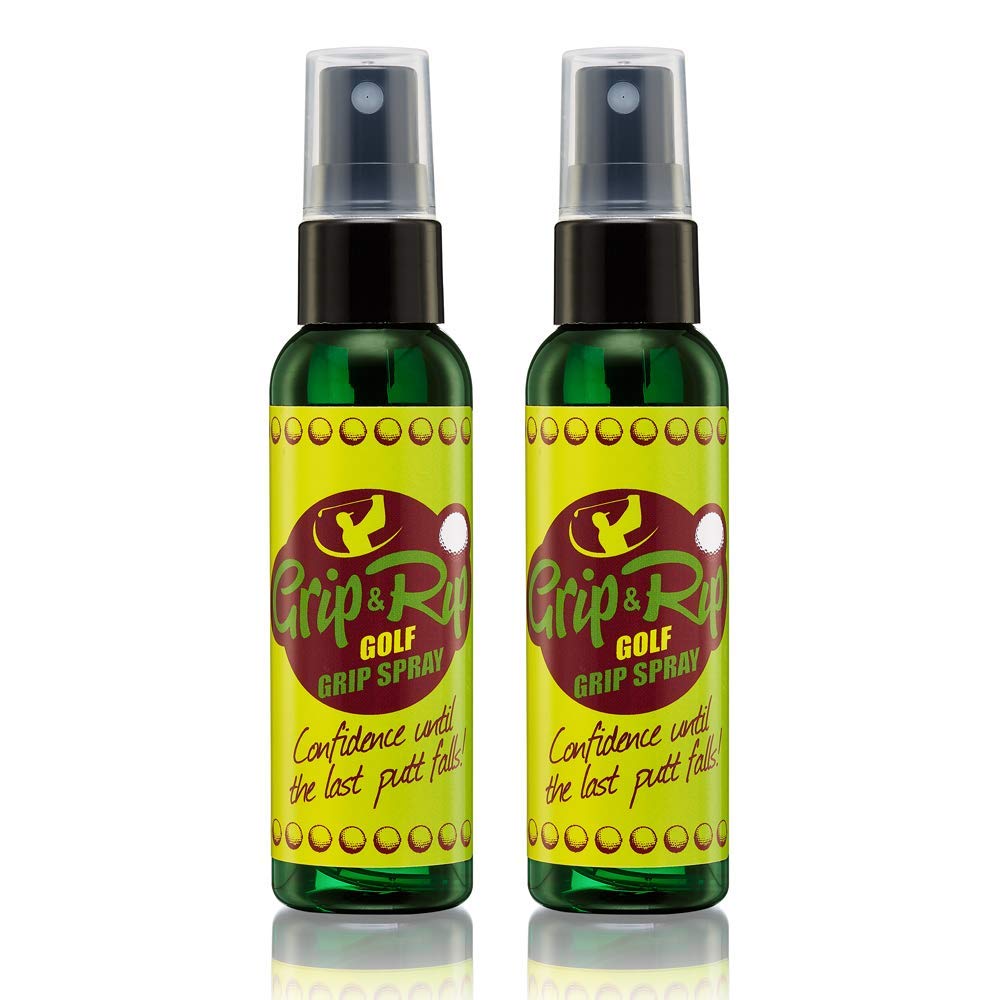 Grip N Rip Golf Grip Spray 4 Oz - Powerful Tacky Spray - All-In-One Golf Grip Trainer - Long-Lasting Hold and Course Tack Soluti
