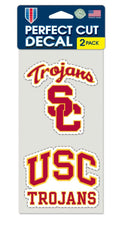 Wincraft NCAA USC Perfect Cut Decal (Set of 2), 4 x 4