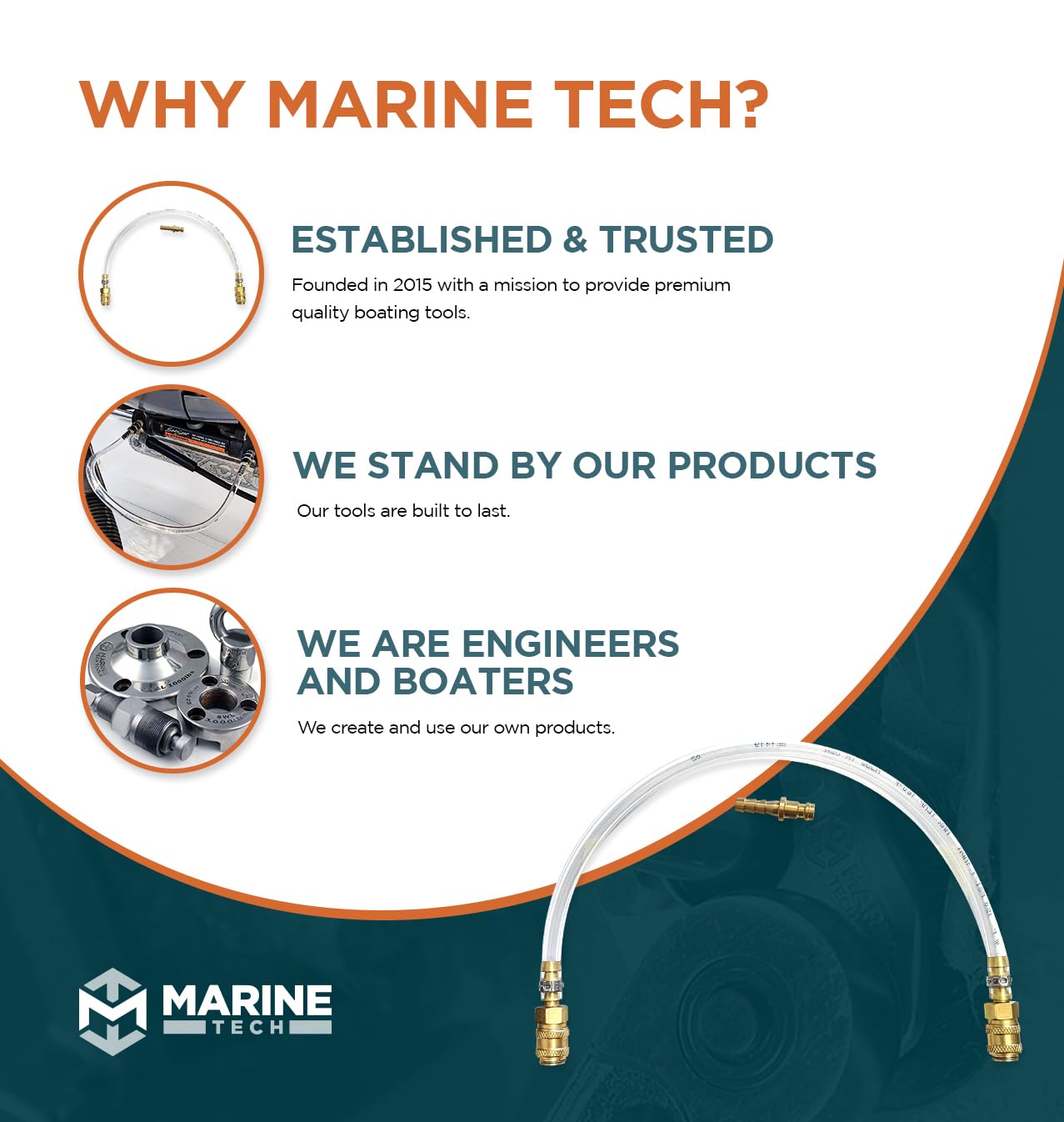 Marine Tech Tools Bleed Tube, Seastar Hydraulic Steering Bleed Kit, Fits Seastar Hydraulic Cylinders, Seastar Hydraulic Steering