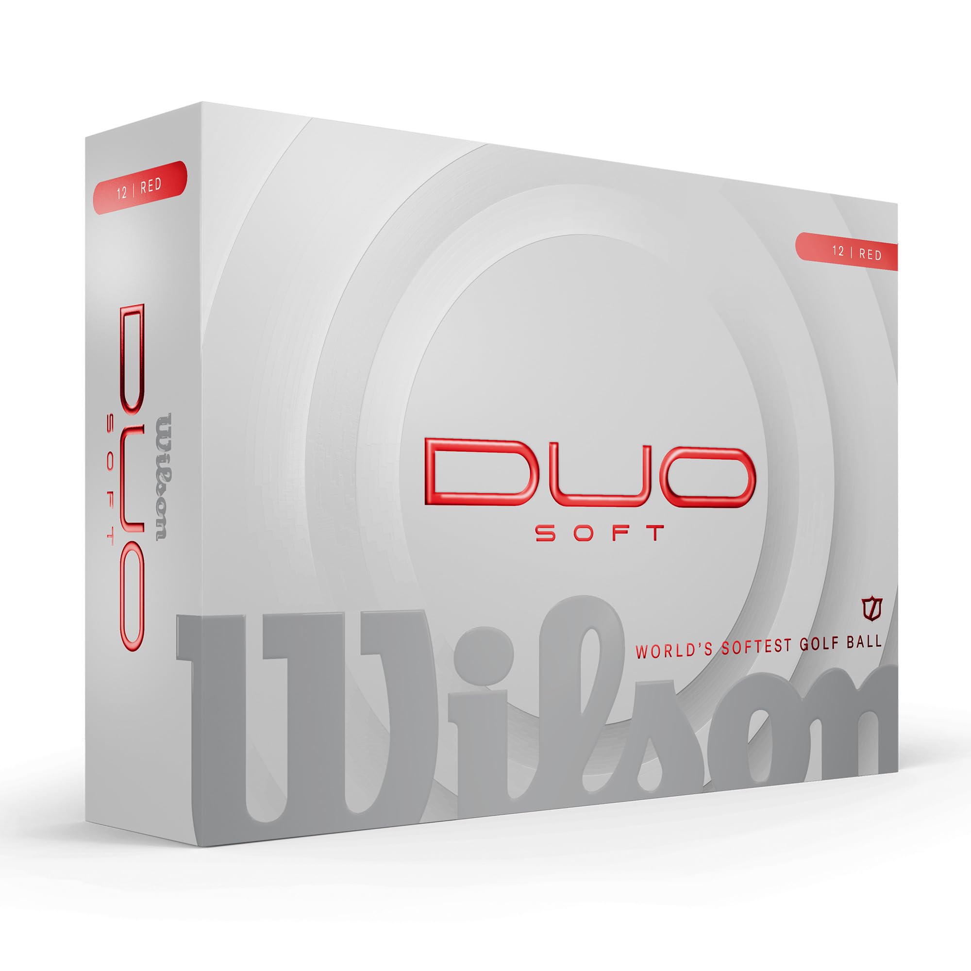 Wilson 2025 Duo Soft Golf Balls - Red, 12 Balls
