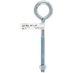 Bolt Eye W/Nut 3/8''''X6'''' (Pack Of 10)